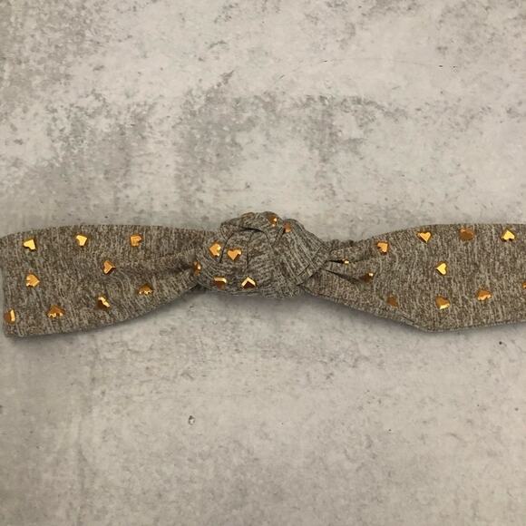 Lele Sadoughi Gray Heat Studded Embellished Facemask and Headband Set NEW - Picture 3 of 9